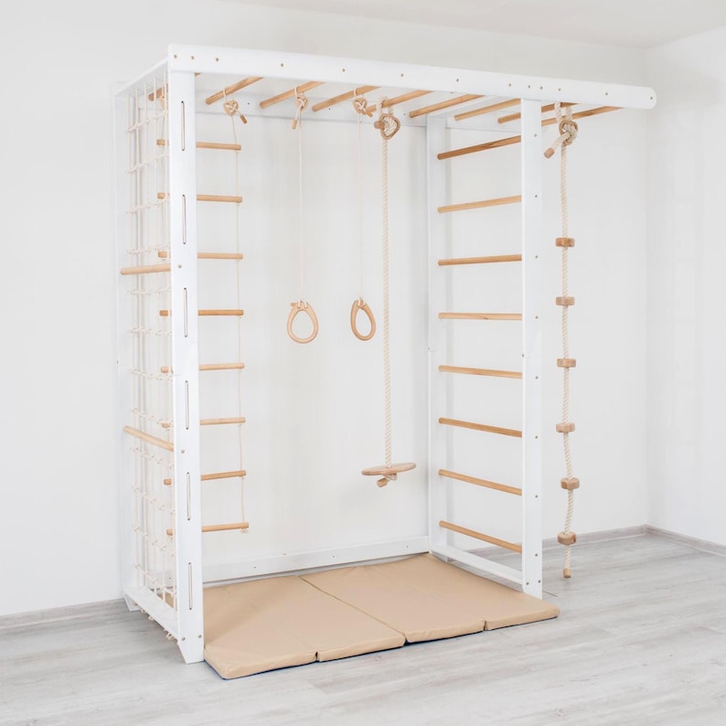 Big Bridge Indoor Monkey Bars Climbing Frame 228.6x228.6 cm