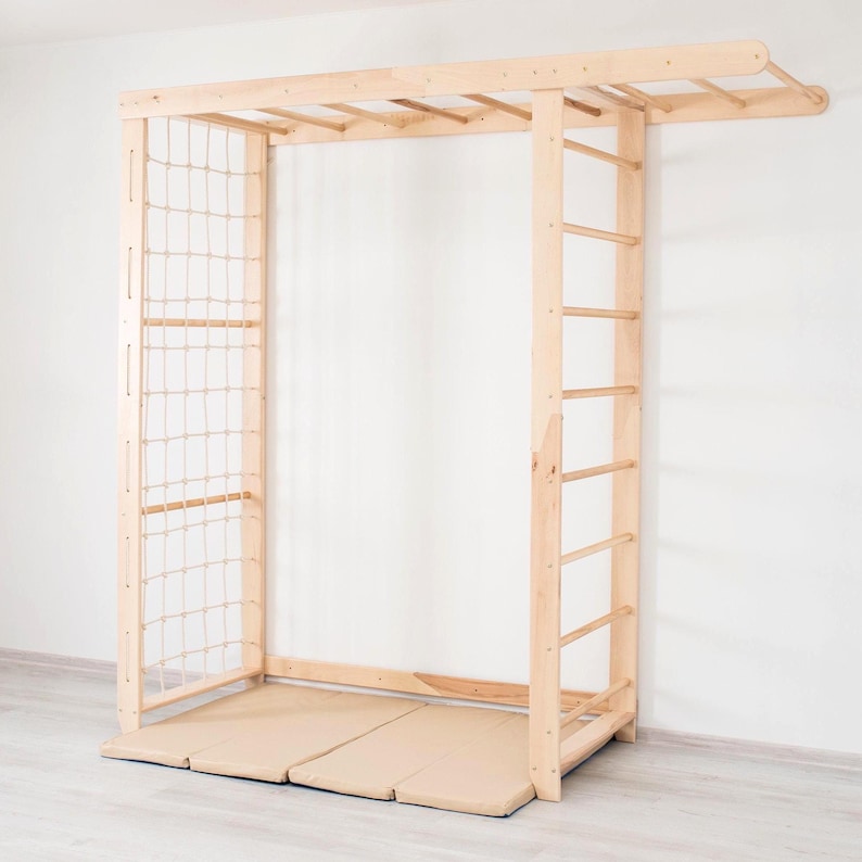 Big Bridge Indoor Monkey Bars Climbing Frame 228.6x228.6 cm