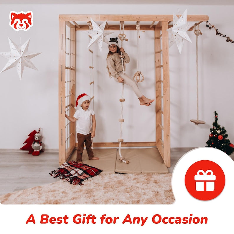 Big Bridge Indoor Monkey Bars Climbing Frame 228.6x228.6 cm
